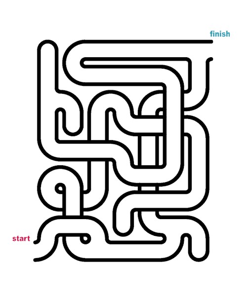 prosty labirynt do druku