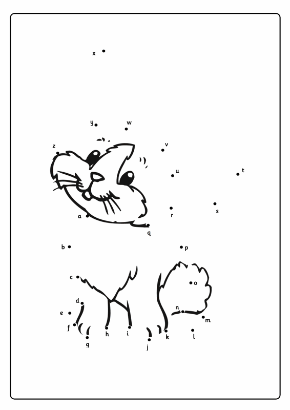 połącz kropki małe literki do druku 7