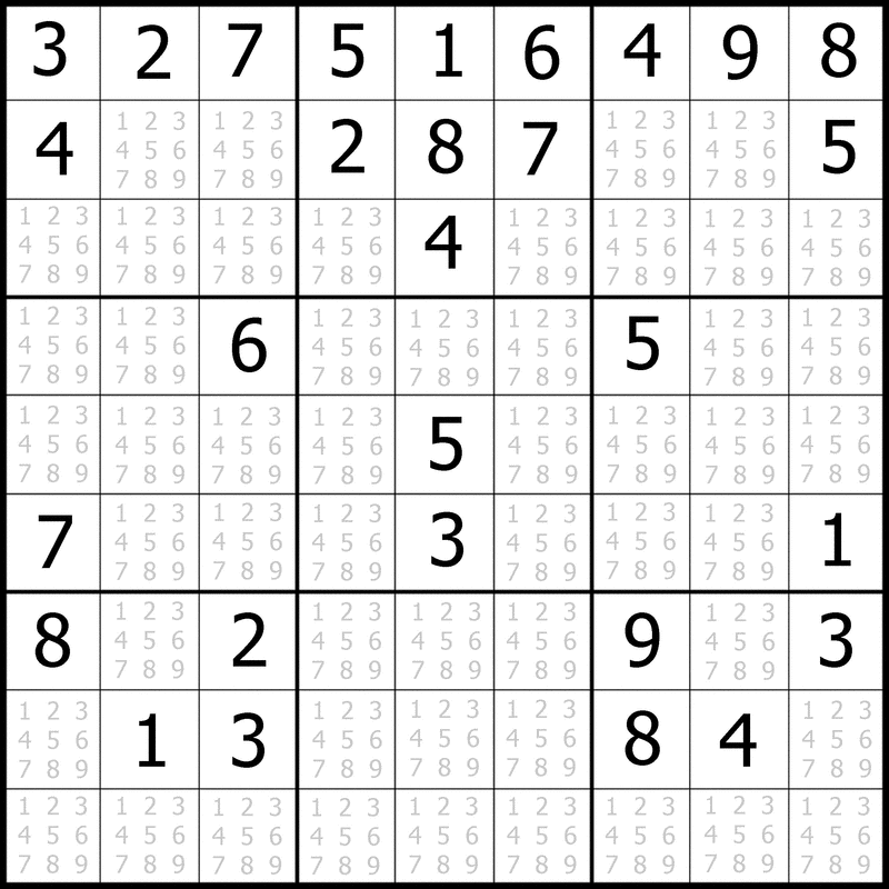 Średnio trudne sudoku